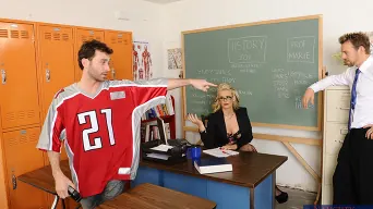 Phoenix Marie in 'Phoenix Marie, James Deen and Erik Everhard in My First Sex Teacher'