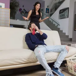 India Summer in 'Naughty America' shows her son's friend how to fuck a MILF (Thumbnail 90)