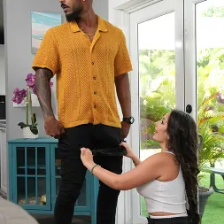 Kiki Klout in 'Naughty America' is on her lunch break and wants a big black sausage all for herself (Thumbnail 15)